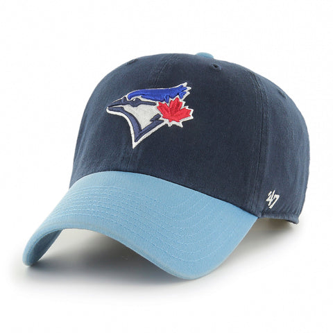 47 Toronto Blue Jays MLB Two Tone Clean Up Cap Hat - Navy/Powder Blue