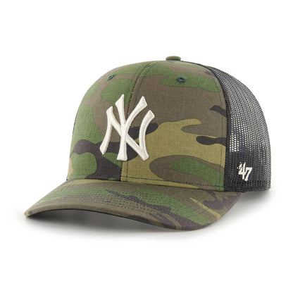 New York Yankees '47 Camo Trucker Snapback Hat