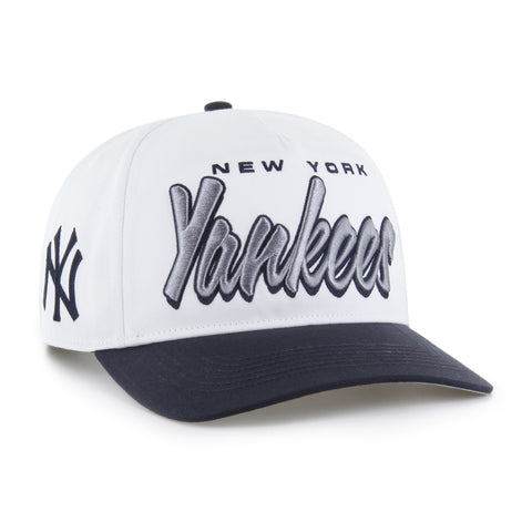 47 Hitch MLB New York Yankees Drop Shadow Adjustable Cap - White/Navy