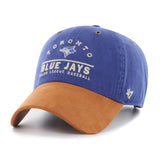 47 MLB Toronto Blue Jays Men's Royal Windham Suede Clean Up Adjustable Hat Blue