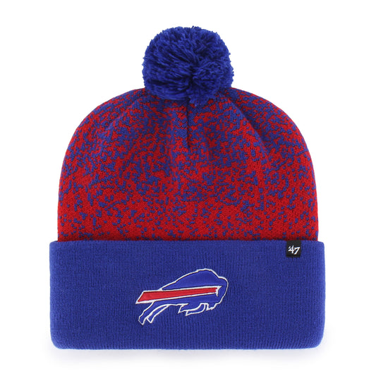 '47 NFL Buffalo Bills Fizzle Cuff Knit Beanie - Blue/Red