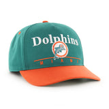 '47 NFL Miami Dolphins Super Hitch Adjustable Snapback Hat - Green  / Orange