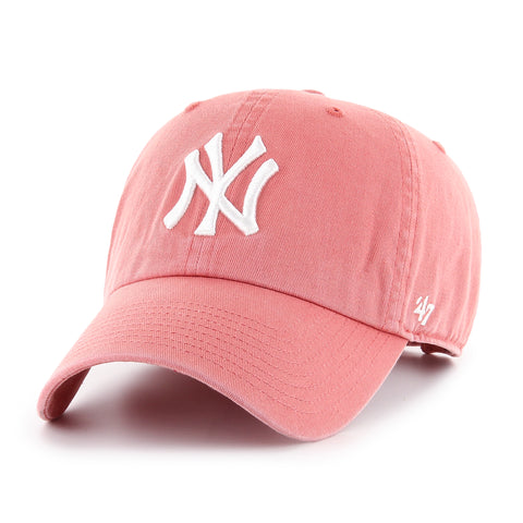 47 Clean Up New York Yankees Island Red Adjustable Hat - Pink