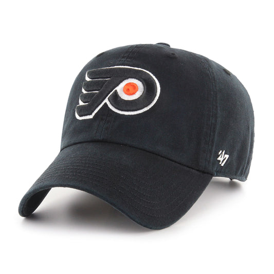 Philadelphia Flyers '47 NHL Black Clean Up Adjustable Cap