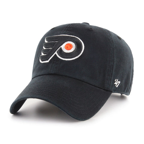 Philadelphia Flyers '47 NHL Black Clean Up Adjustable Cap