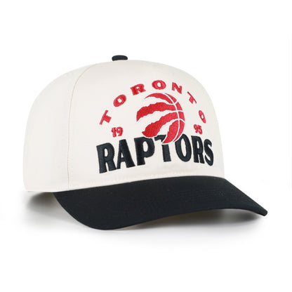 ’47 NBA Toronto Raptors Arcitext Hitch RF Adjustable Hat - White/Black