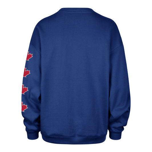 '47 MLB Women's Toronto Blue Jays 'Go Big' Crewneck - Blue