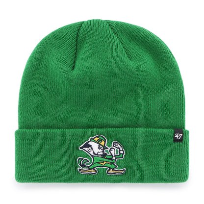 47 NCAA Notre Dame Fighting Irish Raised Cuff Knit Hat - Green