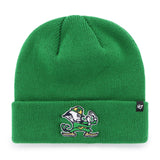 47 NCAA Notre Dame Fighting Irish Raised Cuff Knit Hat - Green