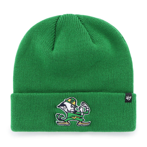 47 NCAA Notre Dame Fighting Irish Raised Cuff Knit Hat - Green