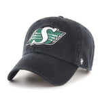 47 CFL Saskatchewan Roughriders  Clean Up Adjustable Cap - Black