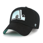 '47 MLB Montreal Expos Black Mint Double Under Clean Up Adjustable Hat - Black