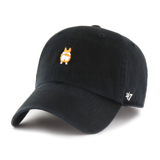 '47 Corgi Base Runner Icon Adjustable Clean Up Hat - Black