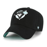 '47 MLB Toronto Blue Jays Black Mint Double Under Clean Up Adjustable Hat - Black