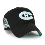 '47 NHL Montreal Canadiens Black Mint Double Under Clean Up Adjustable Hat - Black