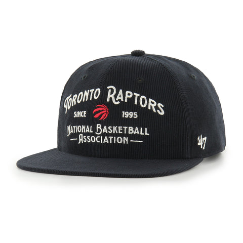 '47 NBA Toronto Raptors Championship Whitlock Captain RL Corduroy Snapback -  Black