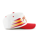 '47 NHL Hitch Calgary Flames Diamond Cut Snapback Hat - White / Red