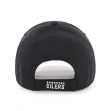 47 Men's Edmonton Oilers Black/White MVP Adjustable Hat - One Size
