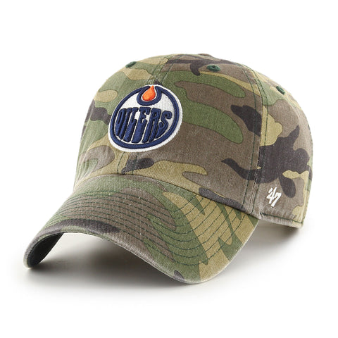 47 Clean Up Edmonton Oilers Adjustable Cap - Camo