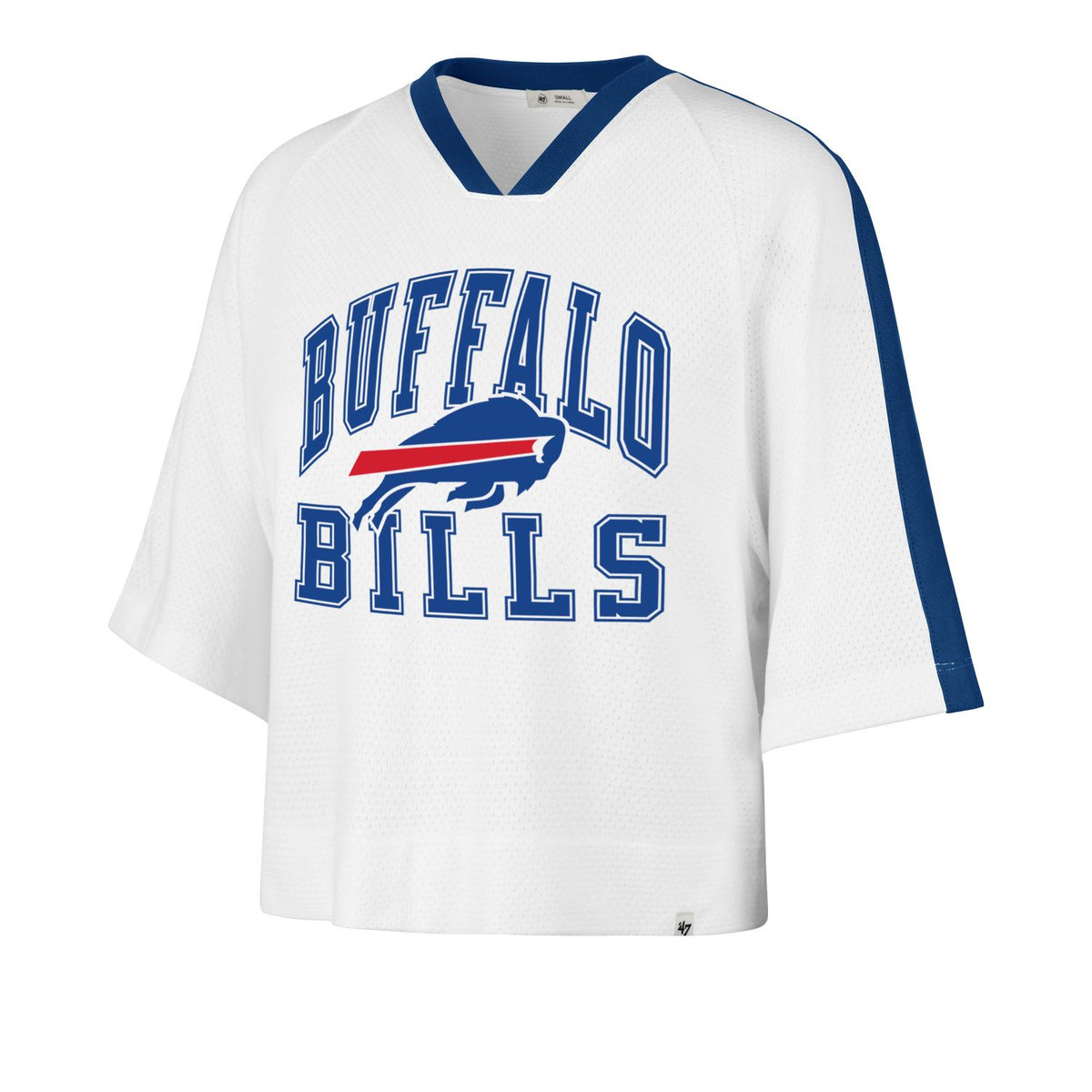 47 NFL Women's Buffalo Bills Thunderous Oversized Crew Hoodie - White
