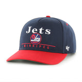 '47 NHL Winnipeg Jets Super Hitch Adjustable Snapback Hat - Navy/Red