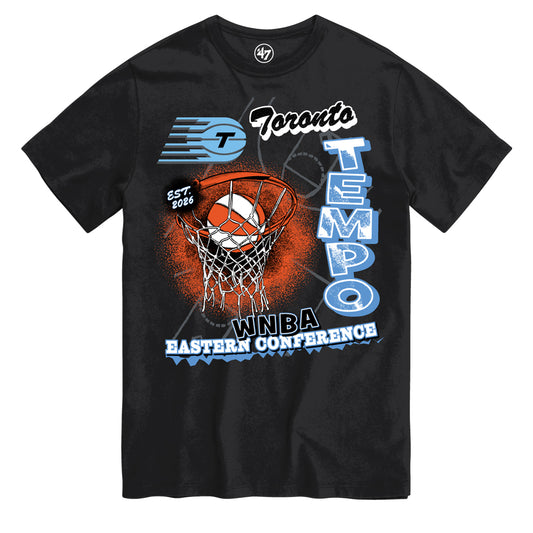 '47 WNBA Toronto Tempo City Hoop Tee - Black