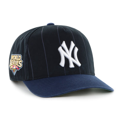 '47 MLB New York Yankees Pinstripe Hitch Snapback Hat - Black/Navy