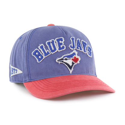 47 MLB Toronto Blue Jays Calderwood Hitch RF Adjustable Snapback - Blue/Red