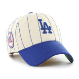 47 MLB Los Angeles Dodgers Rawlings Pinstripe Clean Up Adjustable Snapback Hat - White/Blue