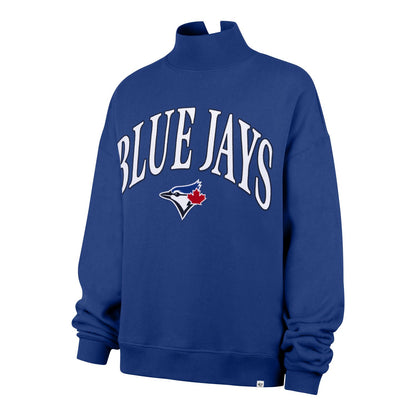 47 MLB Women's Toronto Blue Jays Vantage Mock Neck Pullover - Blue