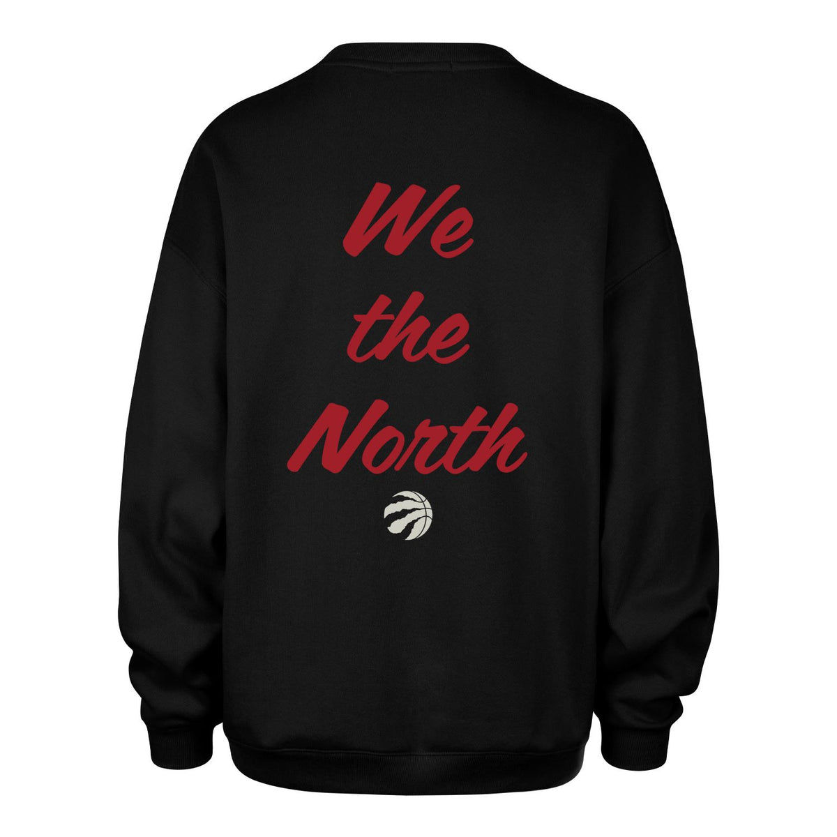 47 NBA Women's Toronto Raptors Shout It Out Oversized Crew Hoodie - Black