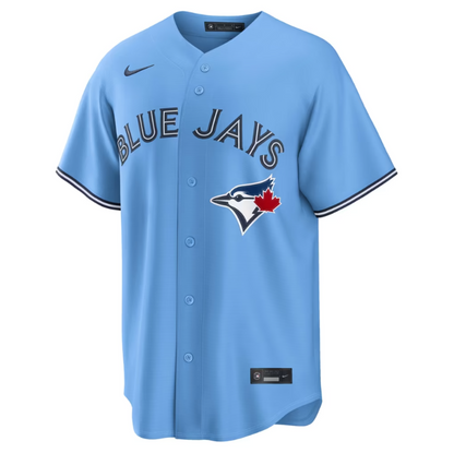 Nike Mens MLB Toronto Blue Jays Louis Varland #77 Replica Jersey - Powder Blue