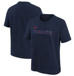 Toronto Blue Jays Nike Youth 2024 City Connect Wordmark Tee - Navy