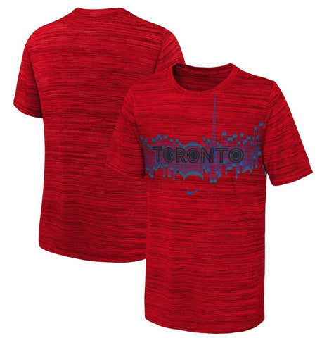 Toronto Blue Jays Nike Youth 2024 City Connect Velocity Performance Practice Tee - Red