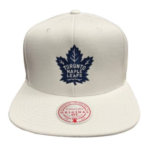 Mitchell & Ness NHL Toronto Maple Leafs Original Fit Adjustable Snapback Hat - White