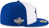 New Era 59FIFTY MLB Toronto Blue Jays Embroidered World Series 2025 Fitted Hat - White/Royal Blue