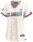 Nike Women's Los Angeles Dodgers Shohei Ohtani #17 City Connect Limited Player Jersey - Cream/Confetti