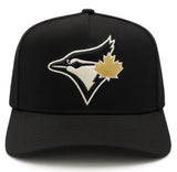 Mitchell & Ness MLB Toronto Blue Jays 2025 World Series Adjustable A-Frame Snapback Hat - Black/Gold