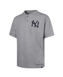 47 MLB New York Yankees All Field Fifties Henley Tee - Grey