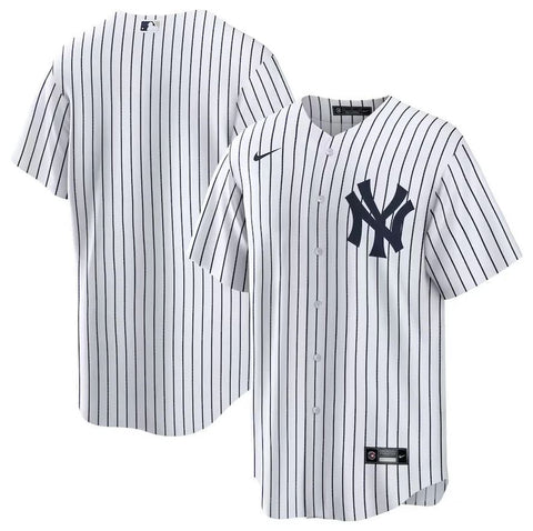 Men's Nike MLB New York Yankees Pinstripe Replica Blank Jersey - White