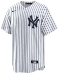 Men's Nike MLB New York Yankees Pinstripe Replica Blank Jersey - White