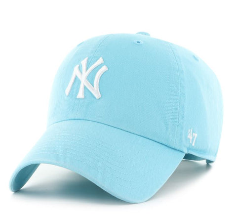 '47 MLB New York Yankees Bright Side Clean Up Adjustable Hat - Caribbean Blue