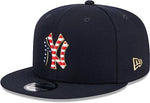 New Era York Yankees 9Fifty Fourth of July Flat Snapback Adjustable Hat - Navy
