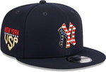New Era York Yankees 9Fifty Fourth of July Flat Snapback Adjustable Hat - Navy