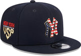 New Era York Yankees 9Fifty Fourth of July Flat Snapback Adjustable Hat - Navy