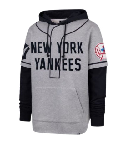 47 MLB New York Yankees Game Felt Fifties Shortstop Pullover - Grey/Navy