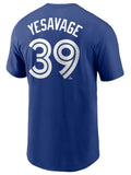 Nike MLB Trey Yesavage Toronto Blue Jays Fuse Name & Number T-Shirt - Royal Blue