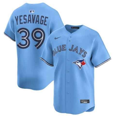 Nike Mens MLB Toronto Blue Jays Trey Yesavage Alternate Limited Jersey - Powder Blue