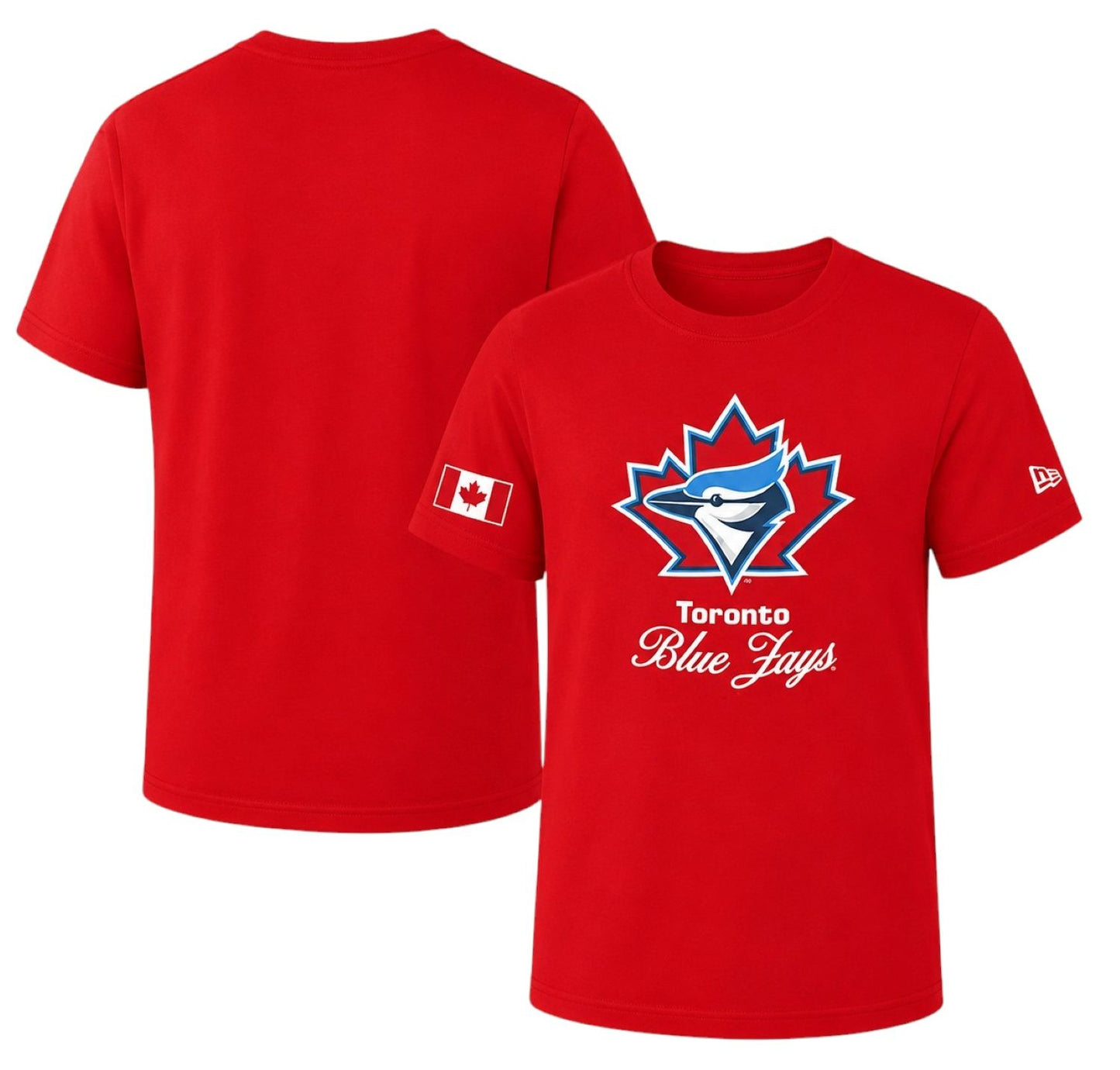 New Era MLB Kids & Youth Toronto Blue Jays Cooperstown Canada Day 2026 T-Shirt - Royal Blue