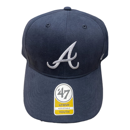 Atlanta Braves Youth '47 MVP Navy Adjustable Cap
